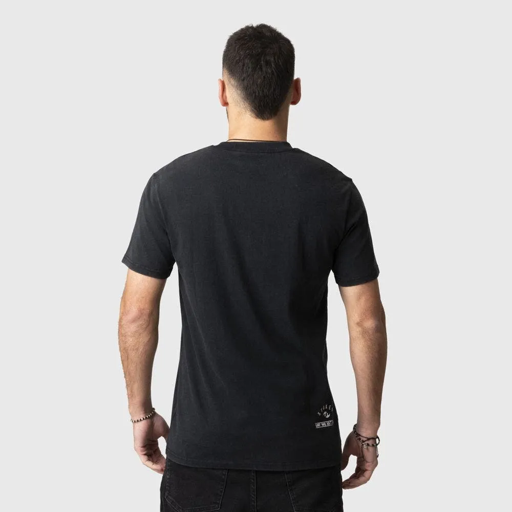 Polera Stoked Steel Reciclada Hombre Negra