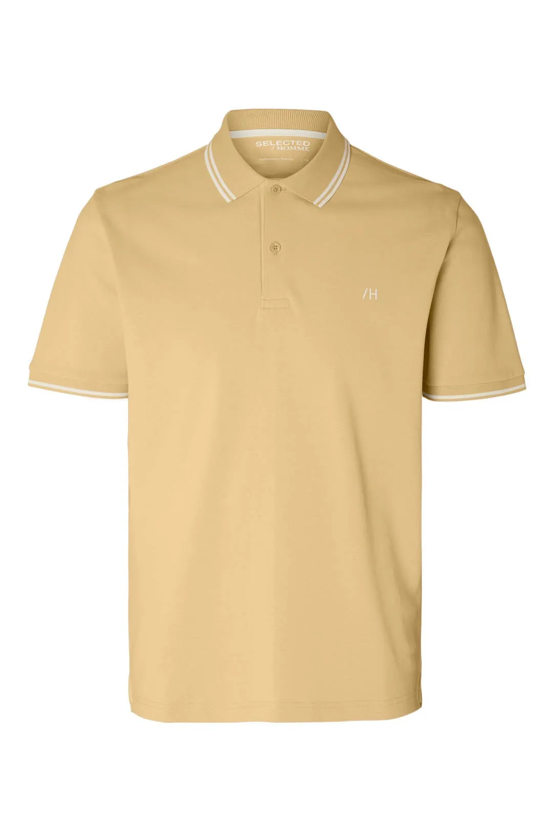 POLO BÁSICO HOMBRE SLHDANTE AMARILLO