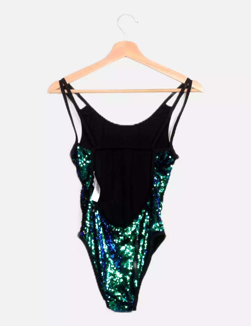 Primark Body verde paillettes