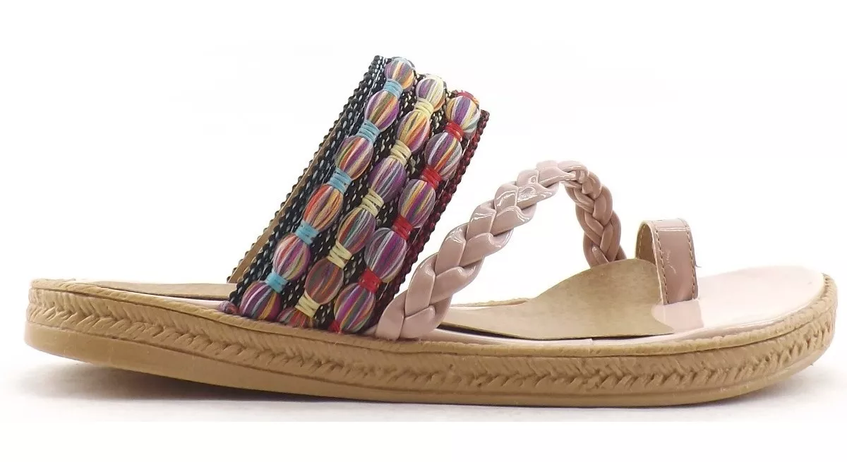 Sandalias Chatitas Dama Mujer Ojotas Trenza Dedo 1810 Carg