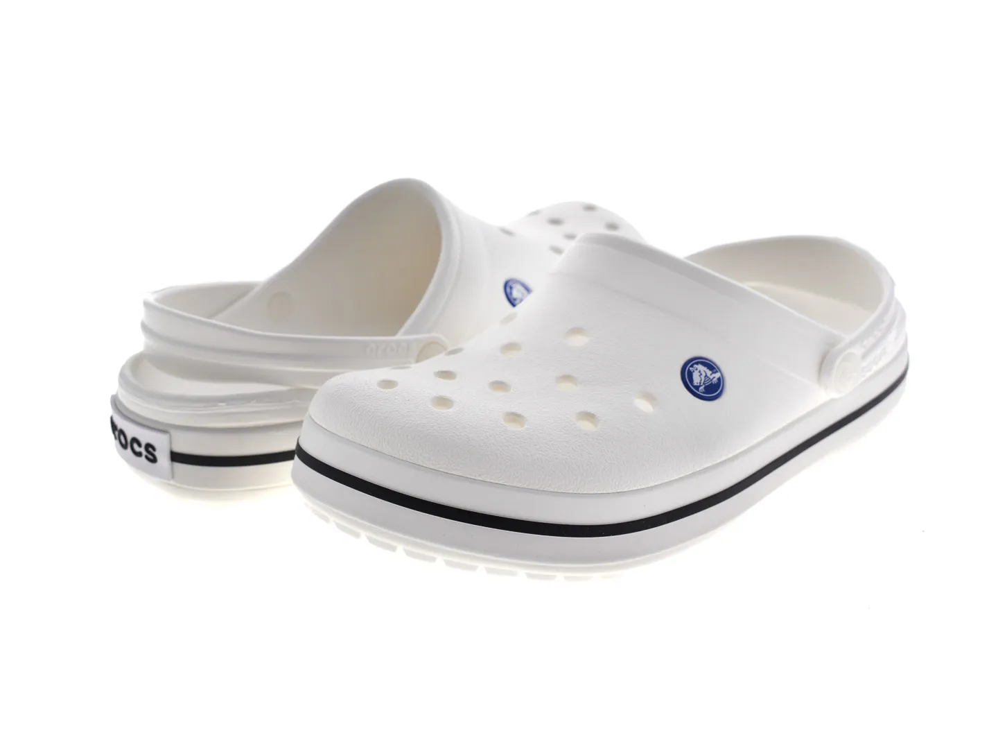 Sandalias Crocs Crocband Blanco Para Hombre