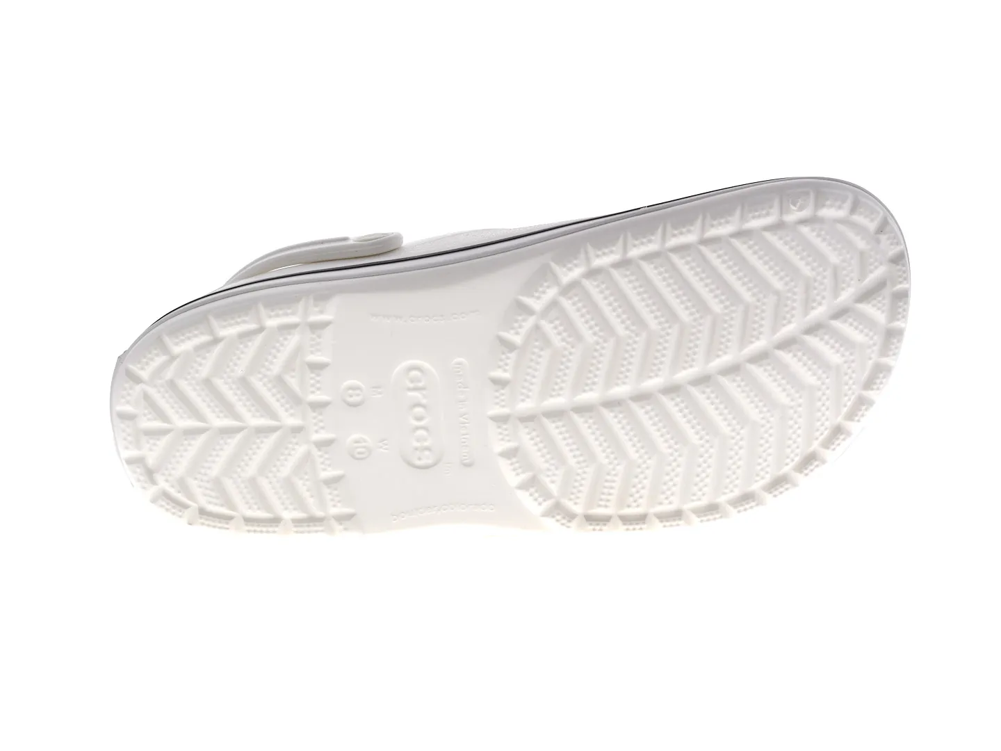 Sandalias Crocs Crocband Blanco Para Hombre