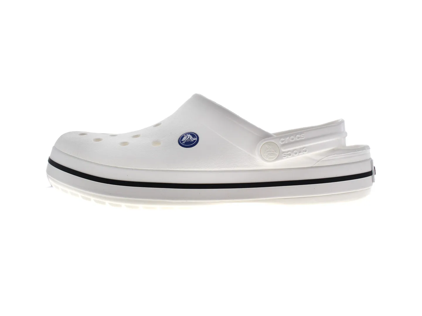 Sandalias Crocs Crocband Blanco Para Hombre