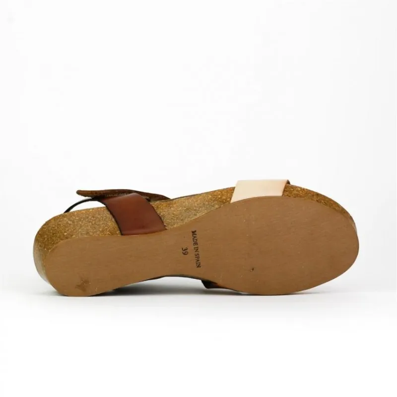 Sandalias de mujer Bonaventure K211-COMBI CUERO