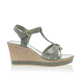 Sandalias mujer verde