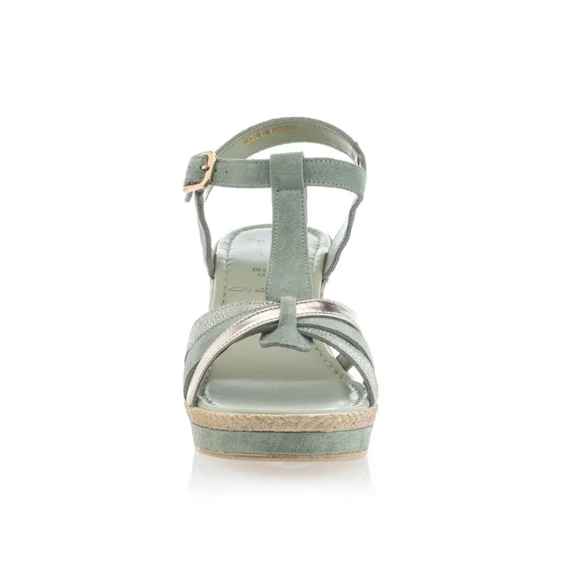 Sandalias mujer verde