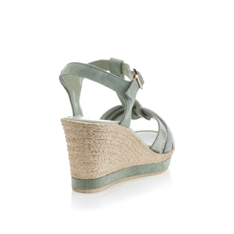 Sandalias mujer verde