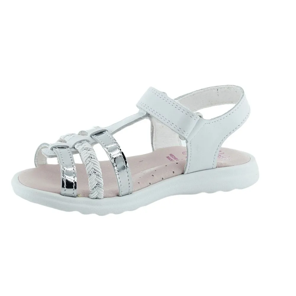 Sandalias Pablosky 011600 Blanco-Plata