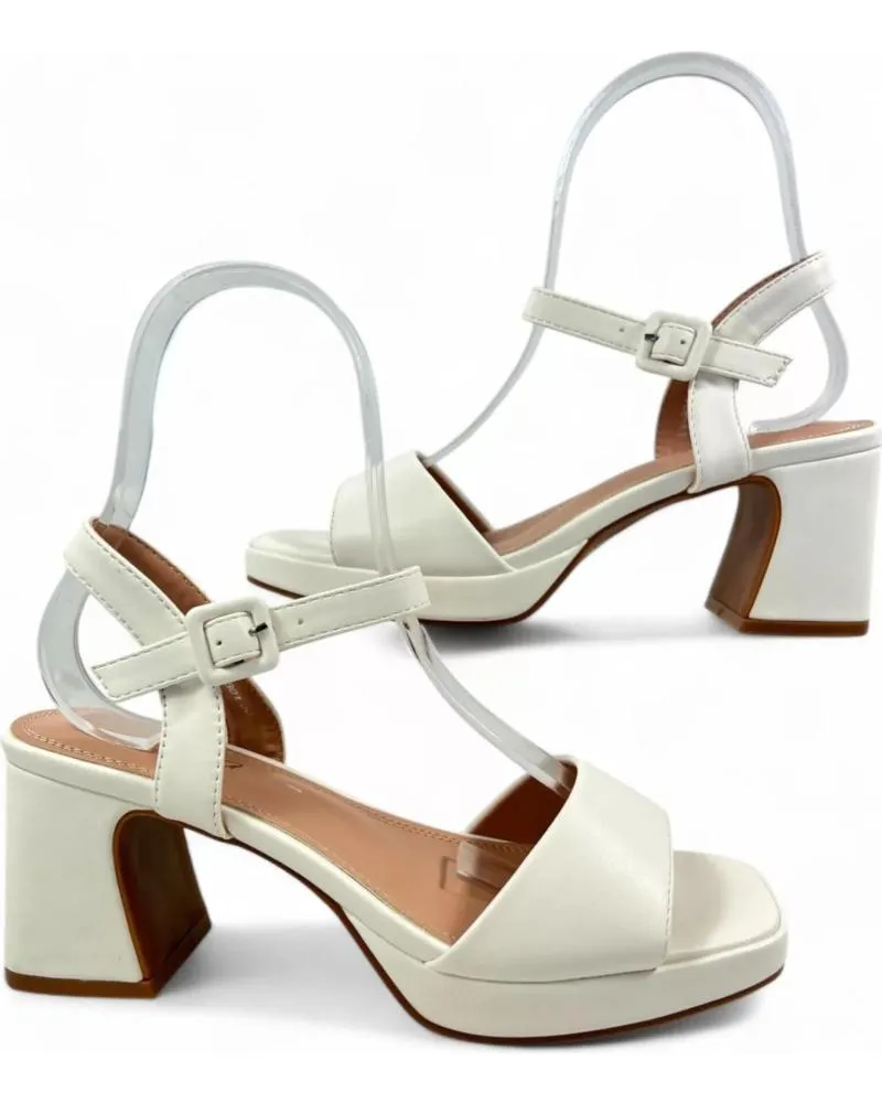 Sandalias TIMBOS  de Mujer SANDALIA TACON PLATAFORMA NOVIA 130787  BLANCO