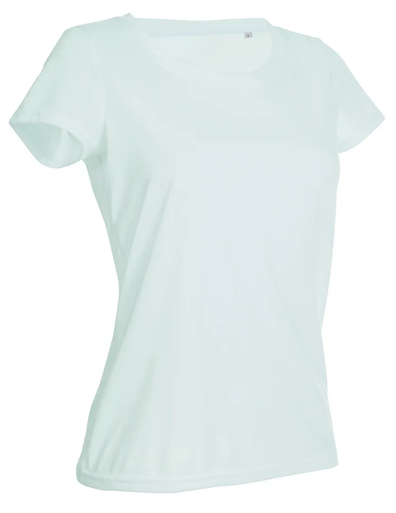 Stedman STE8700 - Camiseta Mujer Manga Corta Active-Dry  - Blanco