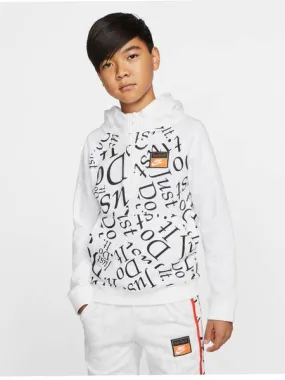 sudadera nike sportswear blanco niño