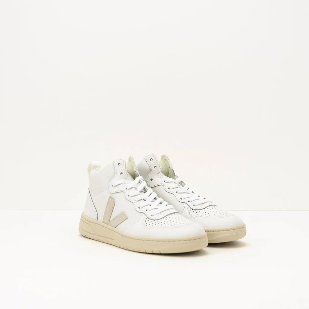 ZAPATILLA - VEJA - V-15 LEATHER EXTRA WHITE NATURAL