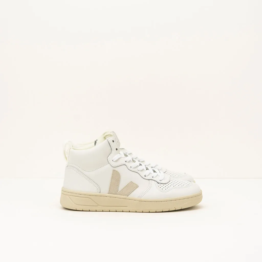 ZAPATILLA - VEJA - V-15 LEATHER EXTRA WHITE NATURAL