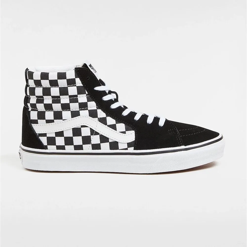 Zapatillas Blanca y Negra Vans Checkerboard SK8-HI 40