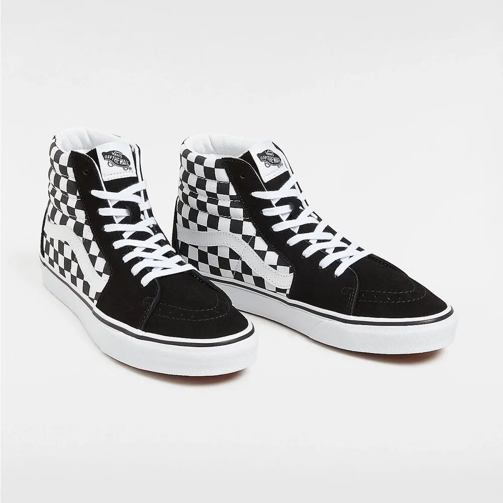 Zapatillas Blanca y Negra Vans Checkerboard SK8-HI 40