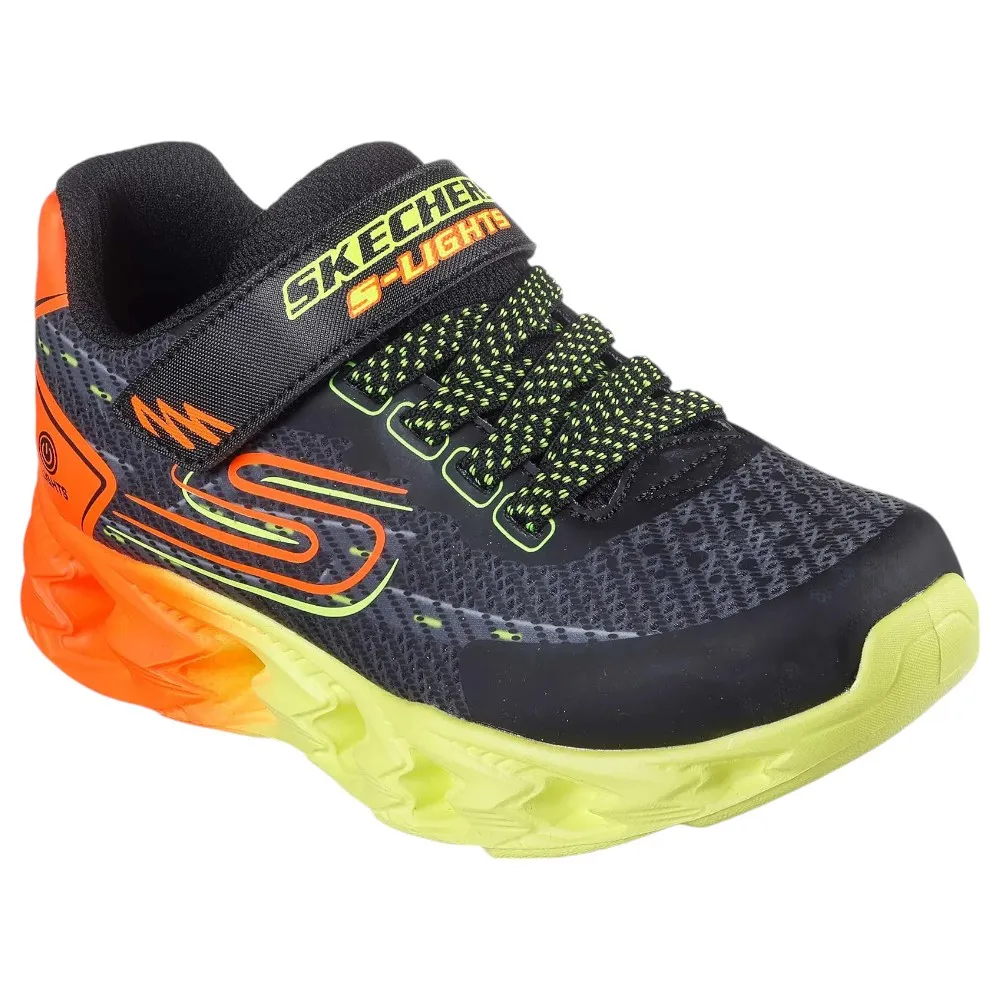 ZAPATILLAS SKECHERS S LIGHTS VORTEX 2.0 NEGRO MULTI 400604L-BKMT NIÑO