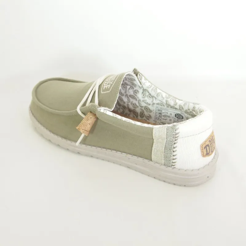 Zapatos Dude Wally Break Stitch Verde