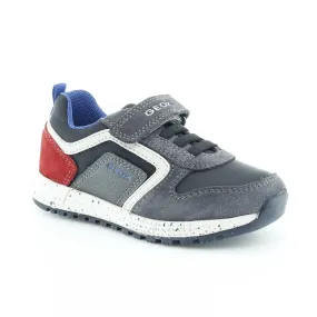 Zapatos Geox Alben Gris-Rojo